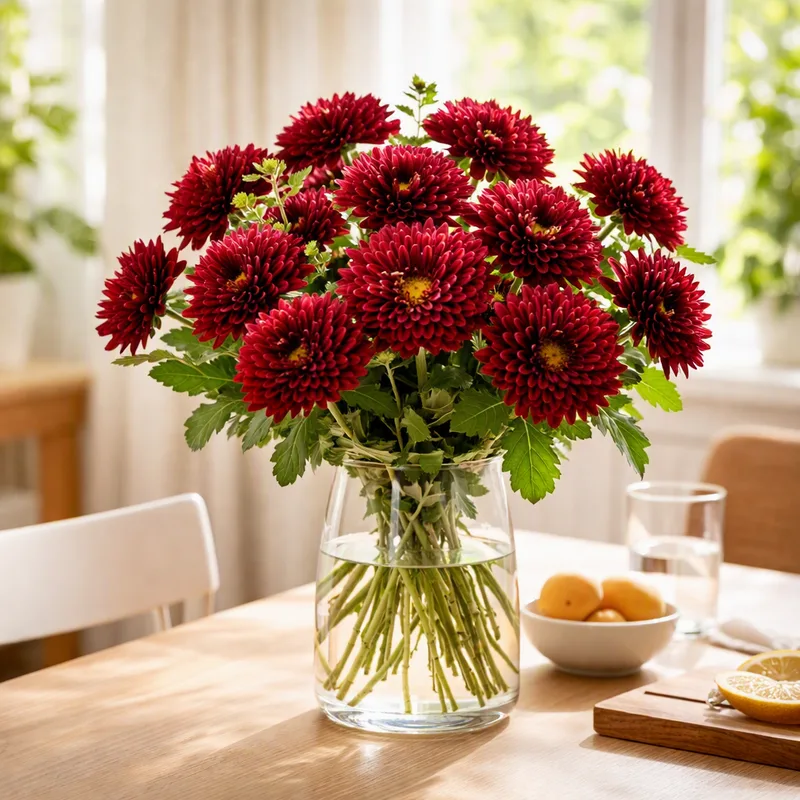 Chrysantheme - rot - Bild 2