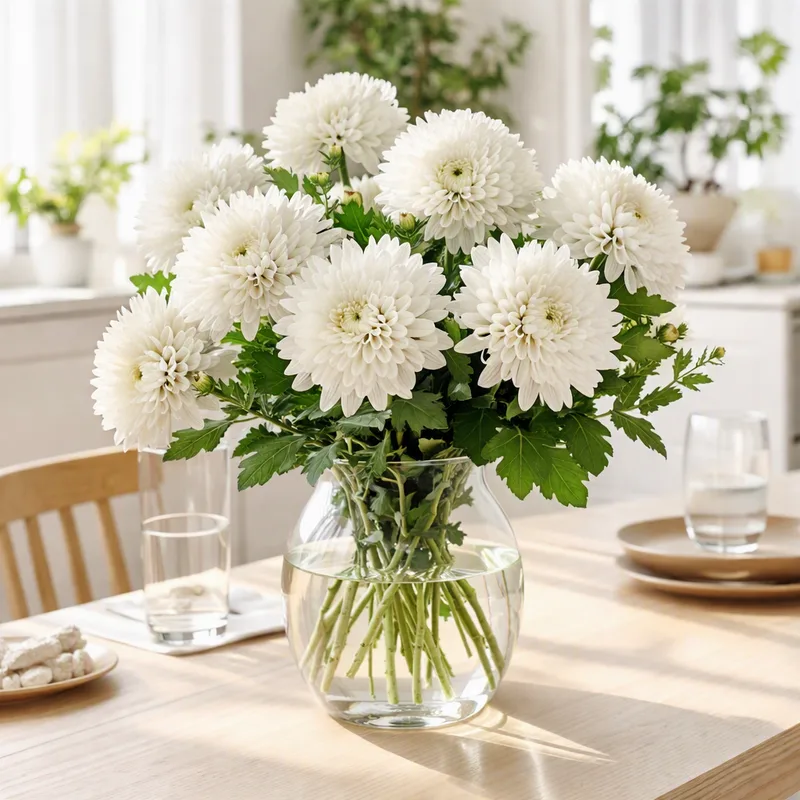 Chrysantheme - weiß - Bild 2
