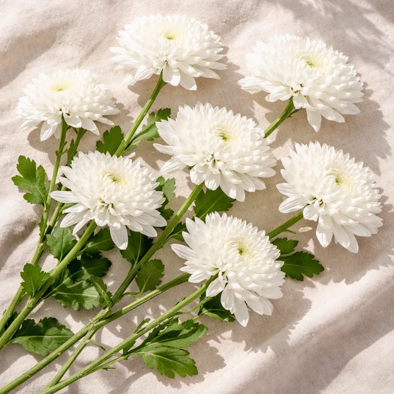 Chrysantheme - weiß - Bild 4