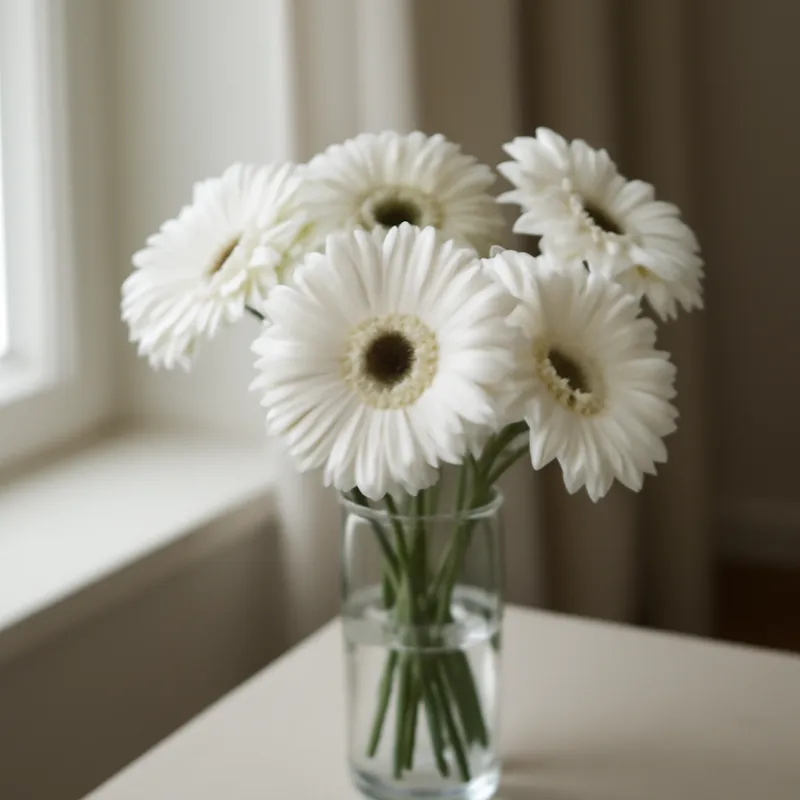 Gerbera – weiß – Bild 3