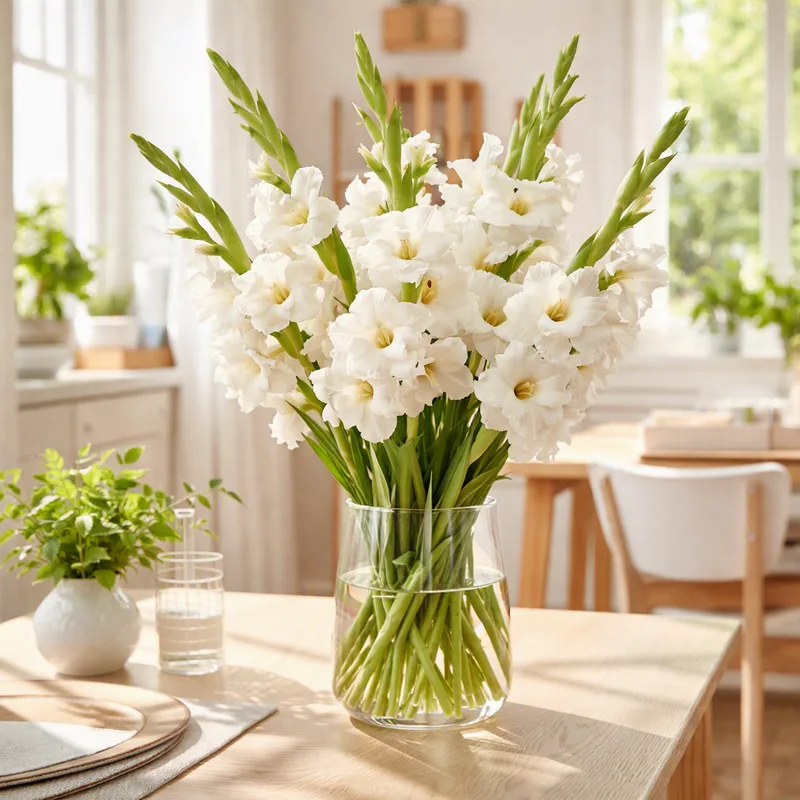 Gladiolus - weiß - Bild 2