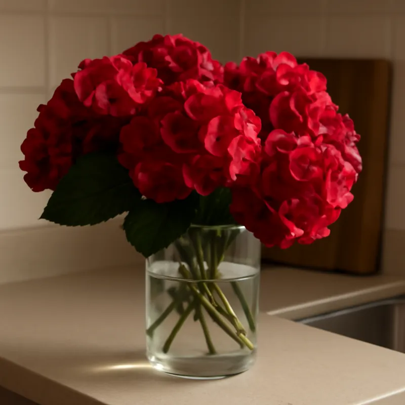 Hortensia – rot – Bild 3