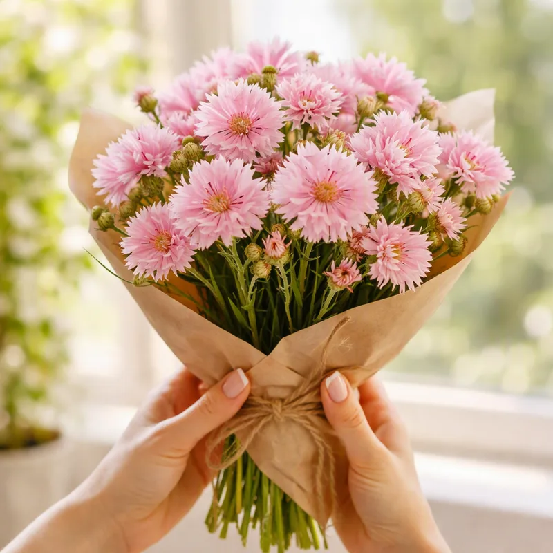 Kornblume - rosa - Bild 3