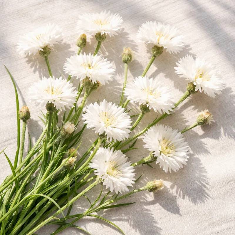 Kornblume - weiß - Bild 4