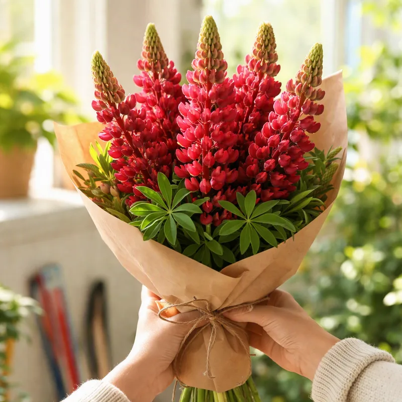 Lupine - rot - Bild 3