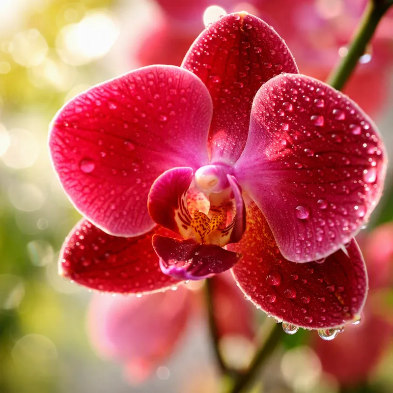 Orchidee (Phalaenopsis) - rot