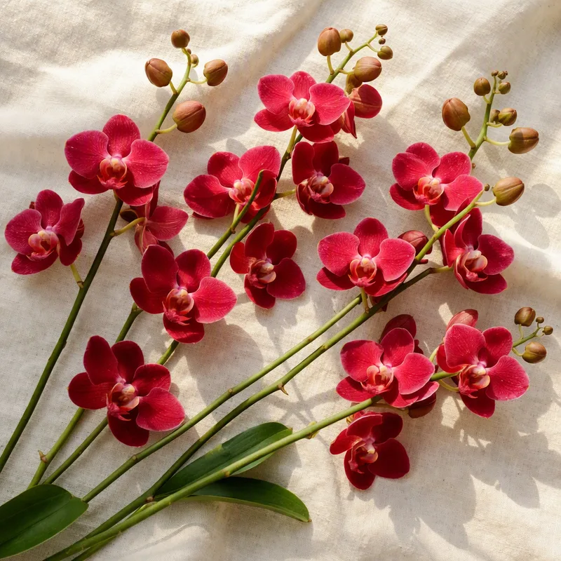 Orchidee (Phalaenopsis) - rot - Bild 4