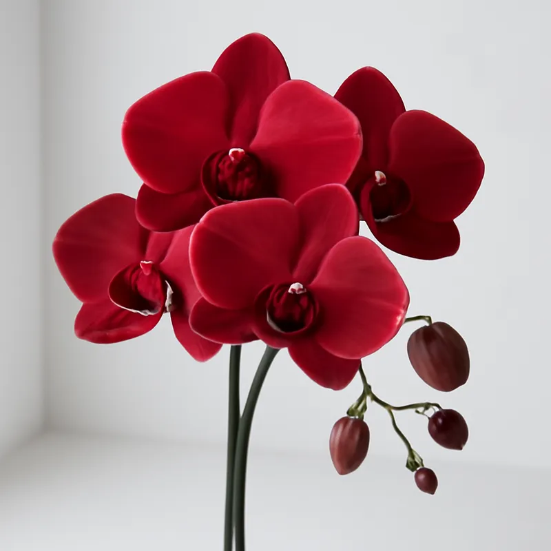Orchidee (Phalaenopsis) – rot – Bild 3