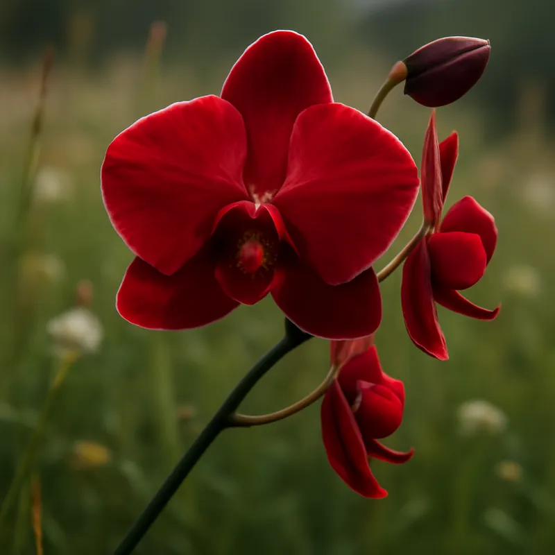 Orchidee (Phalaenopsis) – rot – Bild 4