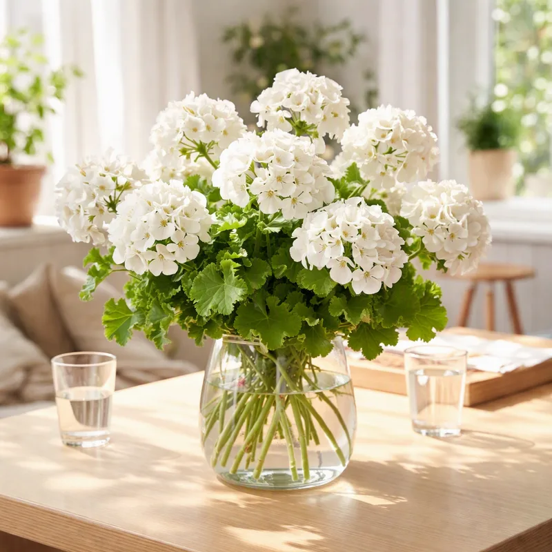 Pelargonie - weiß - Bild 2