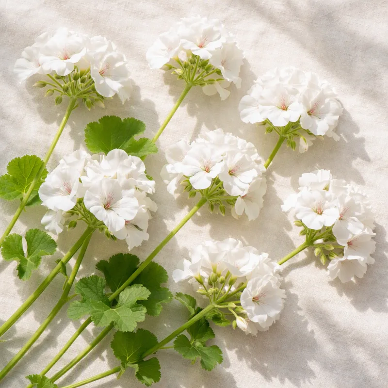 Pelargonie - weiß - Bild 4