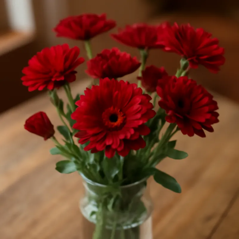 Ringblomst – rød – Bild 3