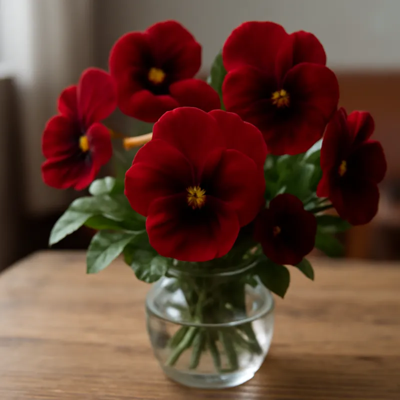 Stiefmütterchen – rot – Bild 3