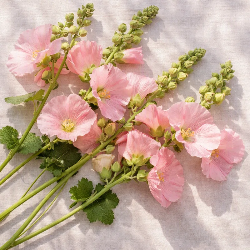 Stockrose - Rosa - Bild 4
