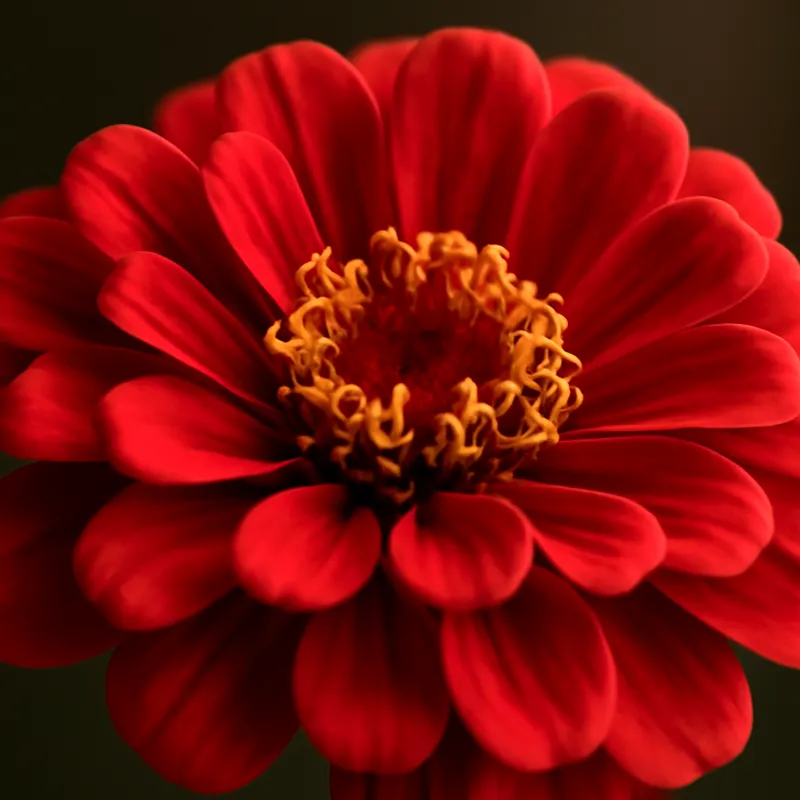 Zinnia – rød – Bild 2