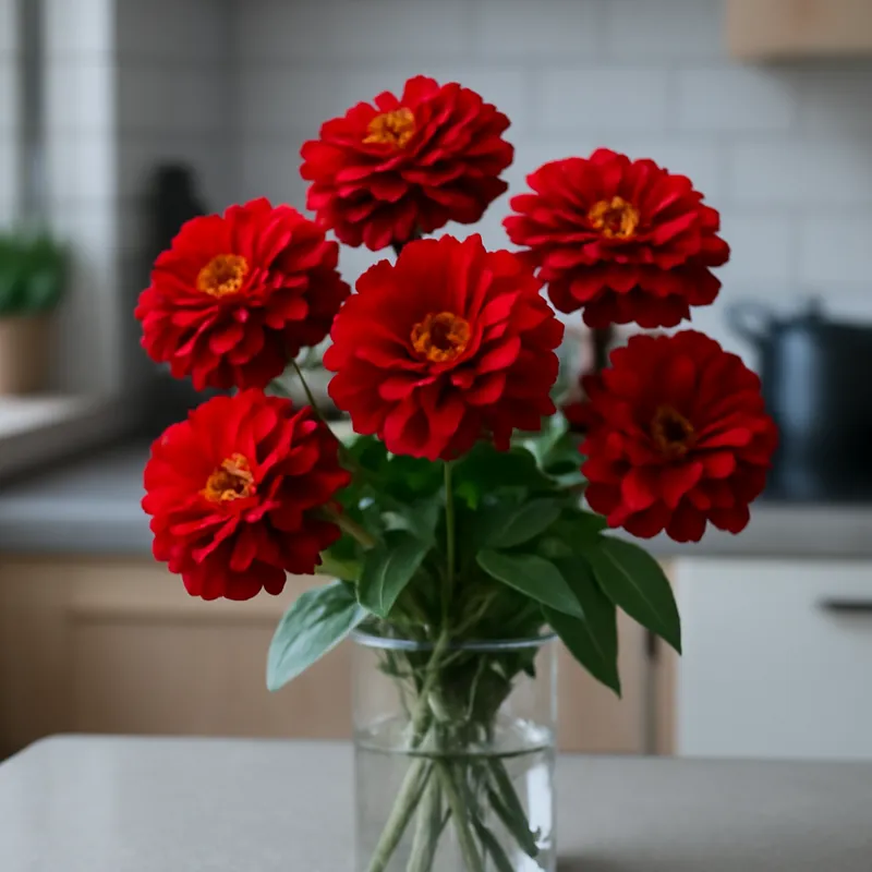 Zinnia – rød – Bild 3
